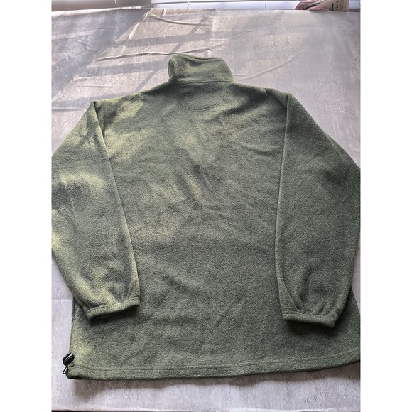 Ducks Unlimited Mens Quarter Zip Pullover Sweatshirt Olive Green L - Picture 6 of 7